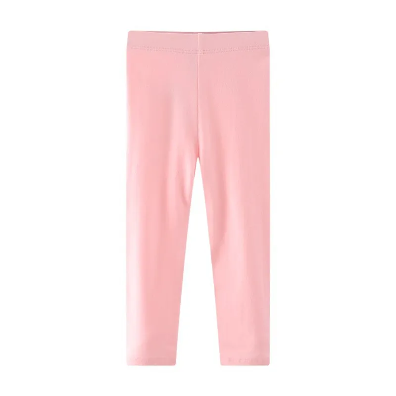 Купи Jumping Meters Hot Selling Girls Leggings Pants Pink Solid Baby Skinny Trousers Full Length Autumn Spring Kids Pencil Pants за 264 рублей в магазине AliExpress