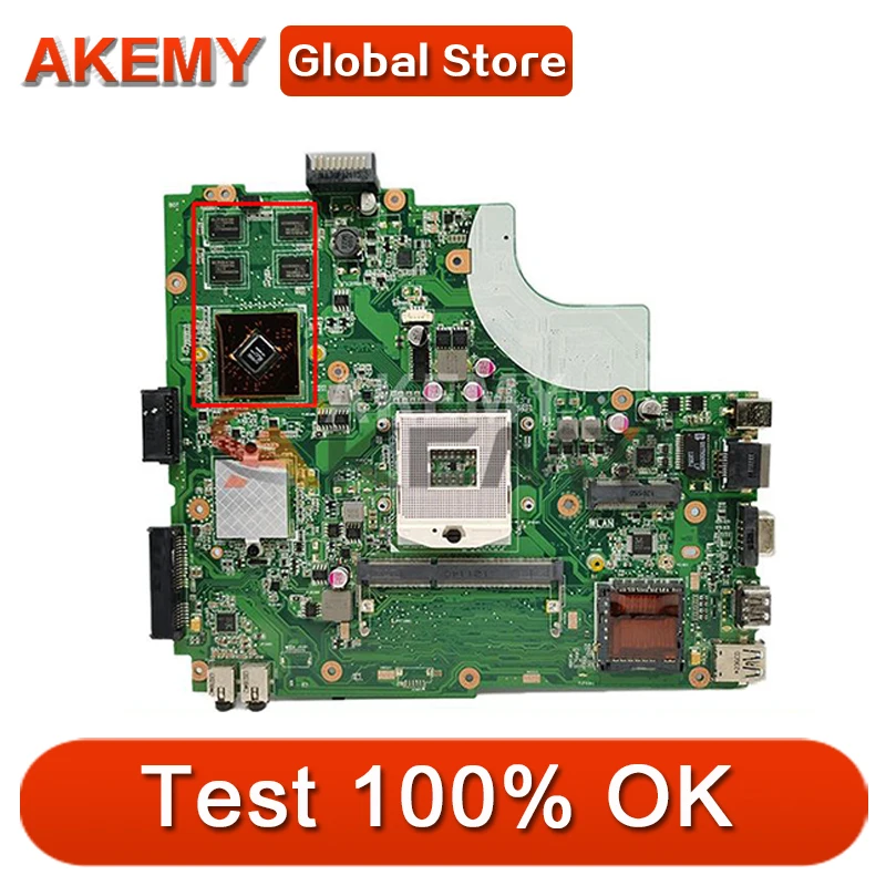 

K43LY Mainboard REV2.0 For ASUS K43LY A43LY X84HR K84HR Laptop Motherboard HM65 DDR3 100% Tested free shipping