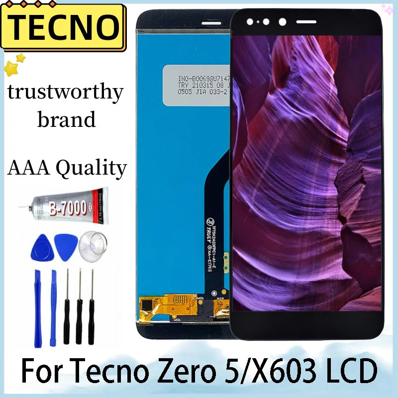 Новый дисплей для Infinix Zero 5 X603 X603B, ЖК-экран с сенсорной панелью, стеклянный дигитайзер в сборе, сменный экран Zero 5 Pro