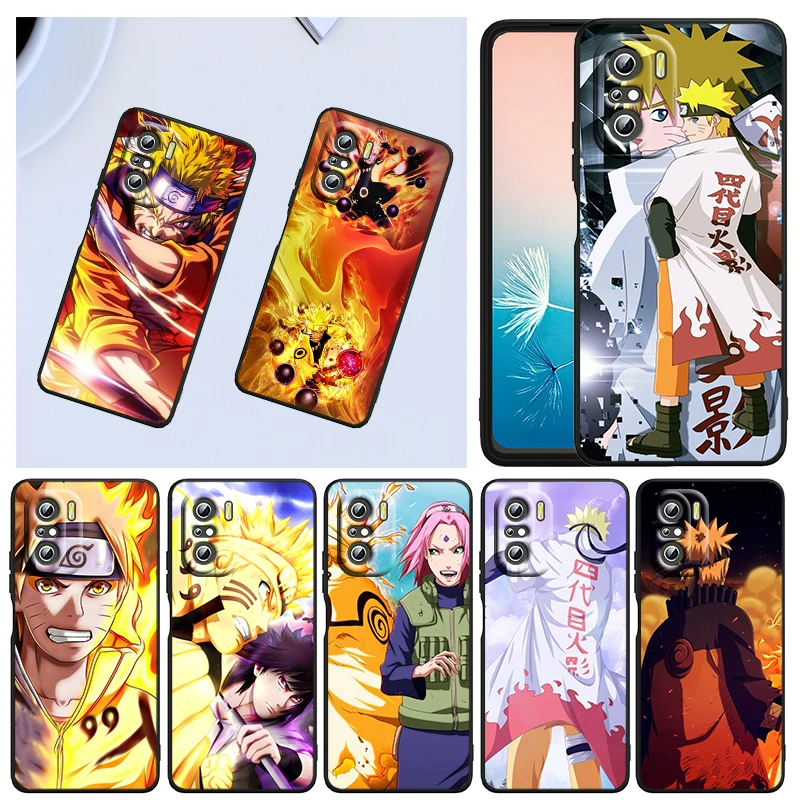 

Fashion Naruto Anime Art For Xiaomi Redmi K40 Gaming K30 9i 9T 9A 9C 9 8A 8 GO S2 6 6A 5A 5 Pro Prime Black Capa Phone Case