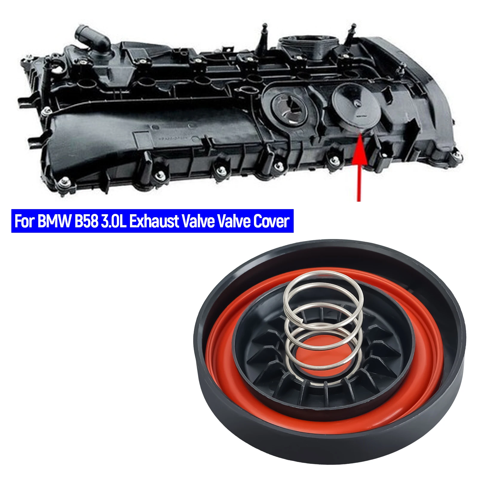 Ремкомплект мембранной клапанной крышки PCV 11127645173 для BMW B58 F20 F21 F22 F23 F30 F31 F34 F32 X3 X4 Series, инструменты для ремонта (art.: 3920cf91102ee) - 3920cf91102ee