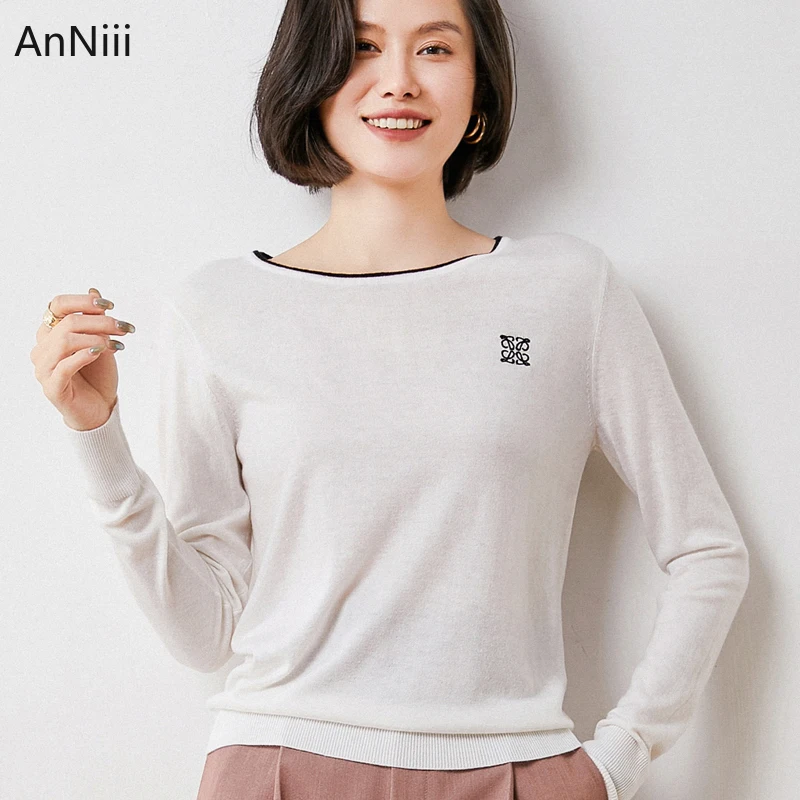 

Women Autumn Winter Cashmere Basic Slim Sweater Office Lady O-Neck Show Thin Knitted Warm Simplee Female Pullovers Jumper Tops