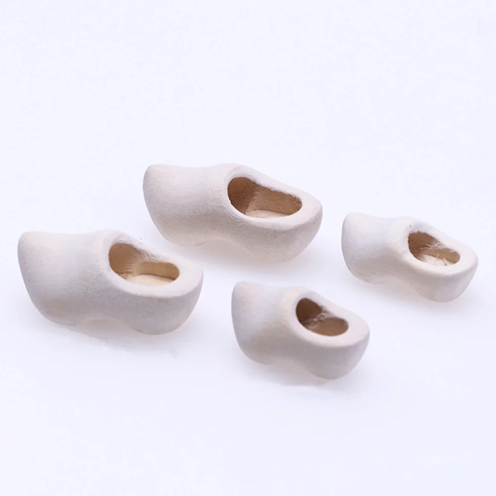 4 шт. декоративные деревянные Мини-туфли