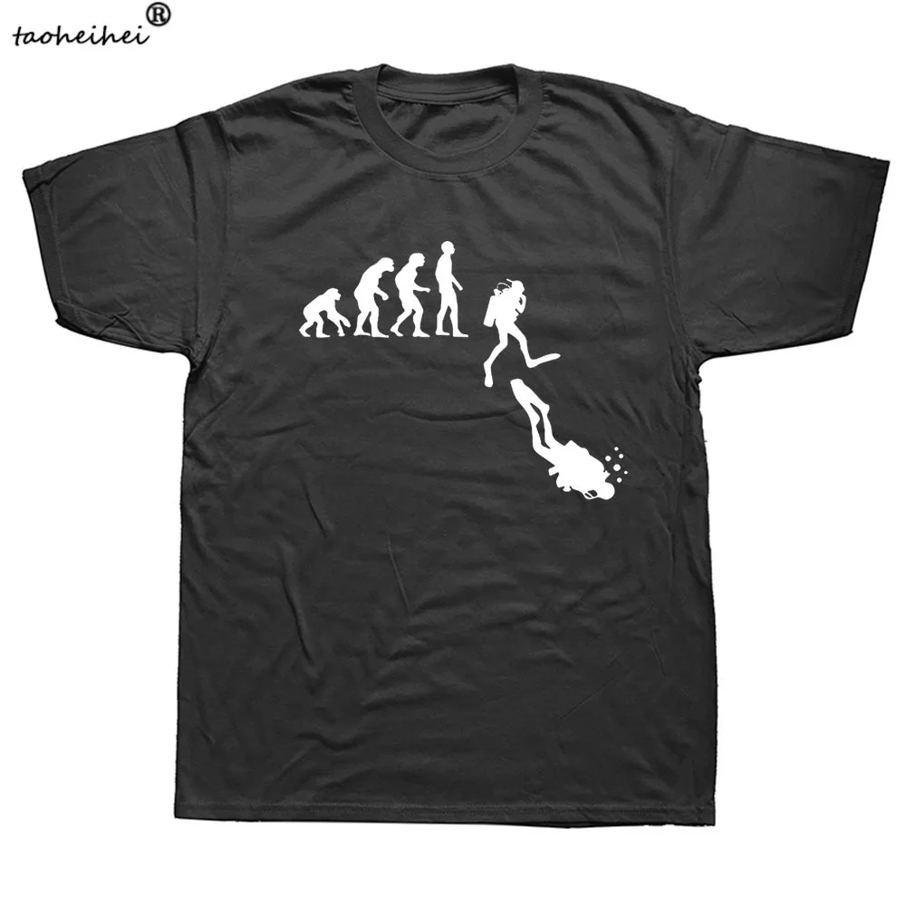 Футболка мужская черная с принтом для подводного плавания |