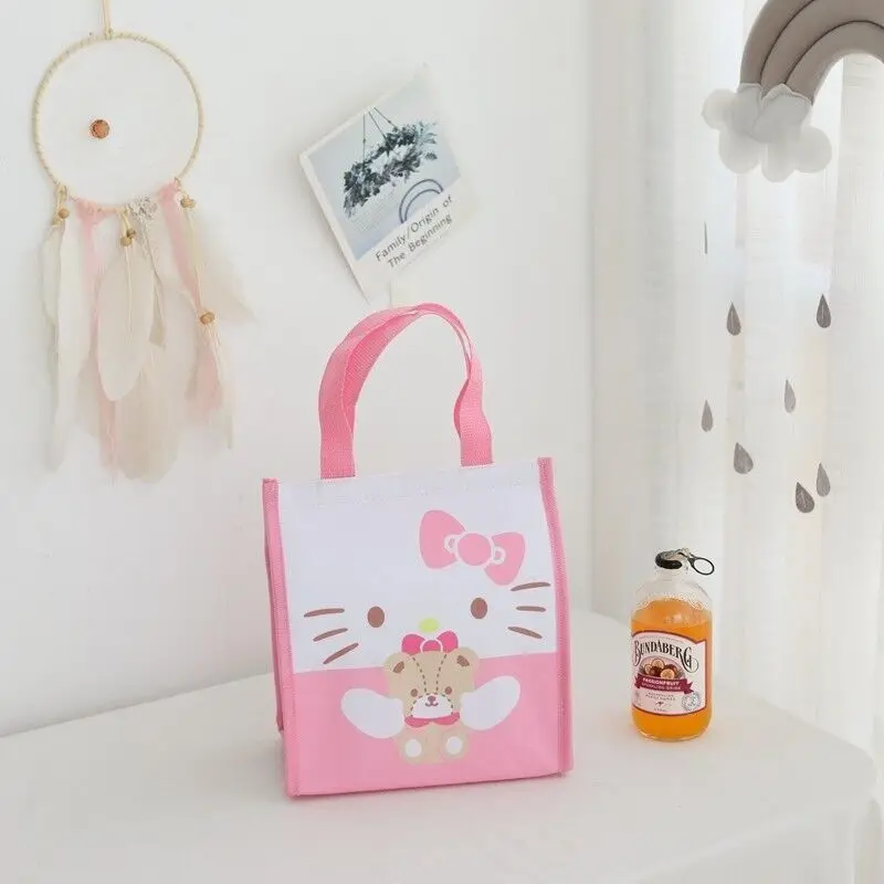 backpacks for kids Girl Heart Cartoon Cute Hand Carry Heat Preservation Bag Lunch Box Bag Lunch Bag Ice Pack Tuition Bag  girl