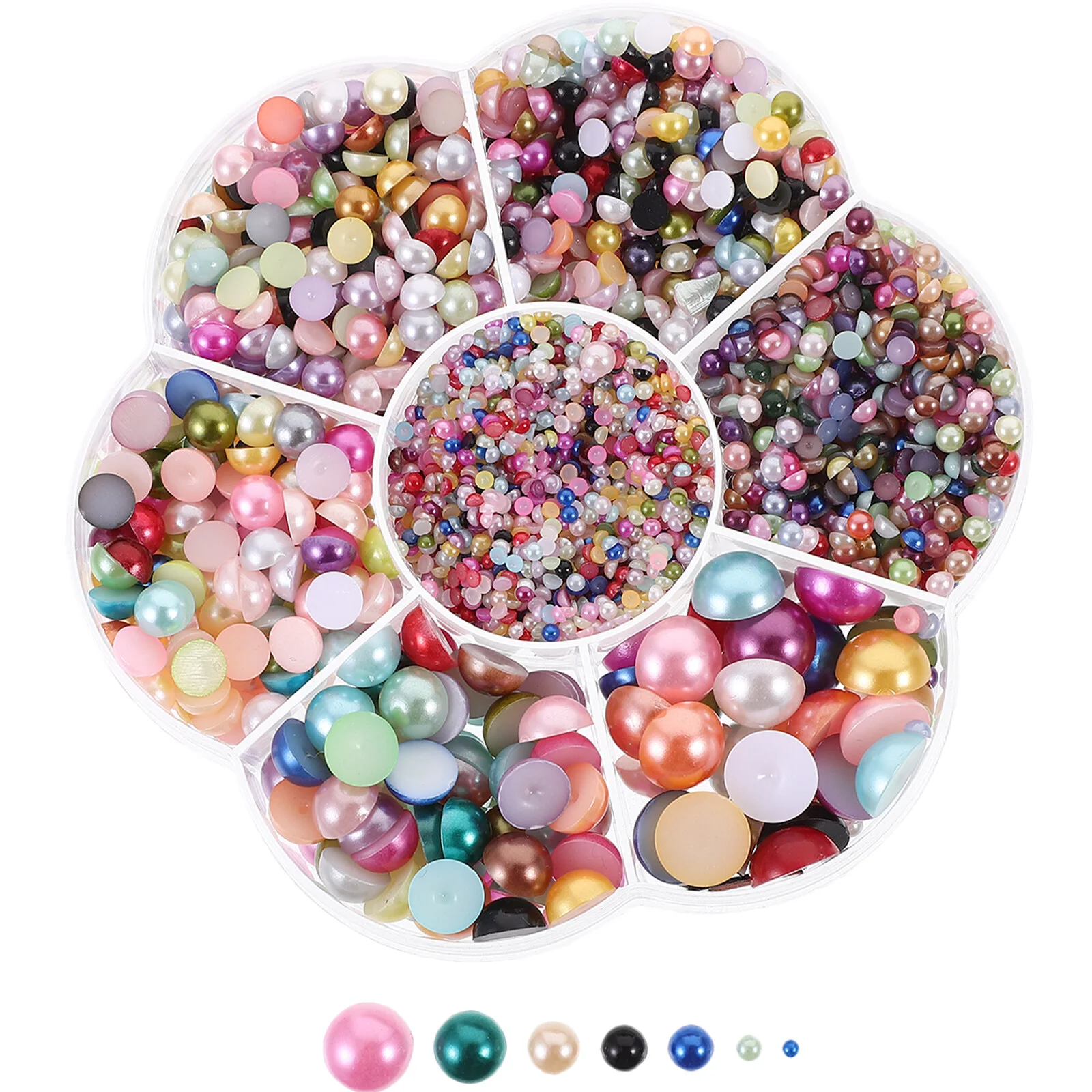 Suite Flat Back Pearls Nail Simulated Hand Decor Charm Charms Nails Round Abs