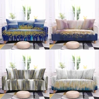3d flow gold rice ear pattern print sofa cover home decor corner sofa covers beach cover up all sofas universal sofa slipcover