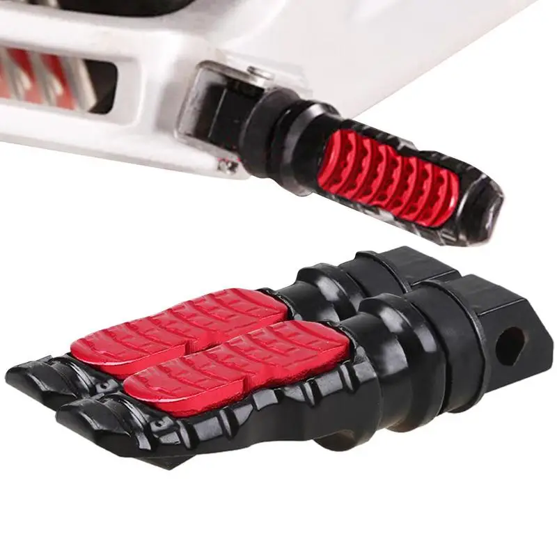 

2Pcs 8MM Hole Aluminum Motorcycle Rear Passenger Foot Pegs Pedals Footrest Scooter Foot-Peg Motorbike Pedal For Honda MSX125