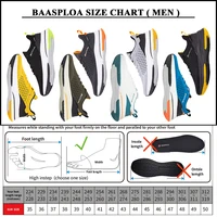 Baasploa Lightweight Running Shoes For Men 2023 Men's Designer Mesh Casual Sneakers Lace-Up Male Outdoor Sports Tennis Shoe 2