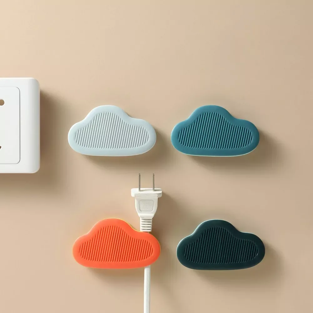 

Cable Organizer USB Cable Winder Flexible Cable Cloud Shape Clips Cable Holder For Mouse Headphone Earphone