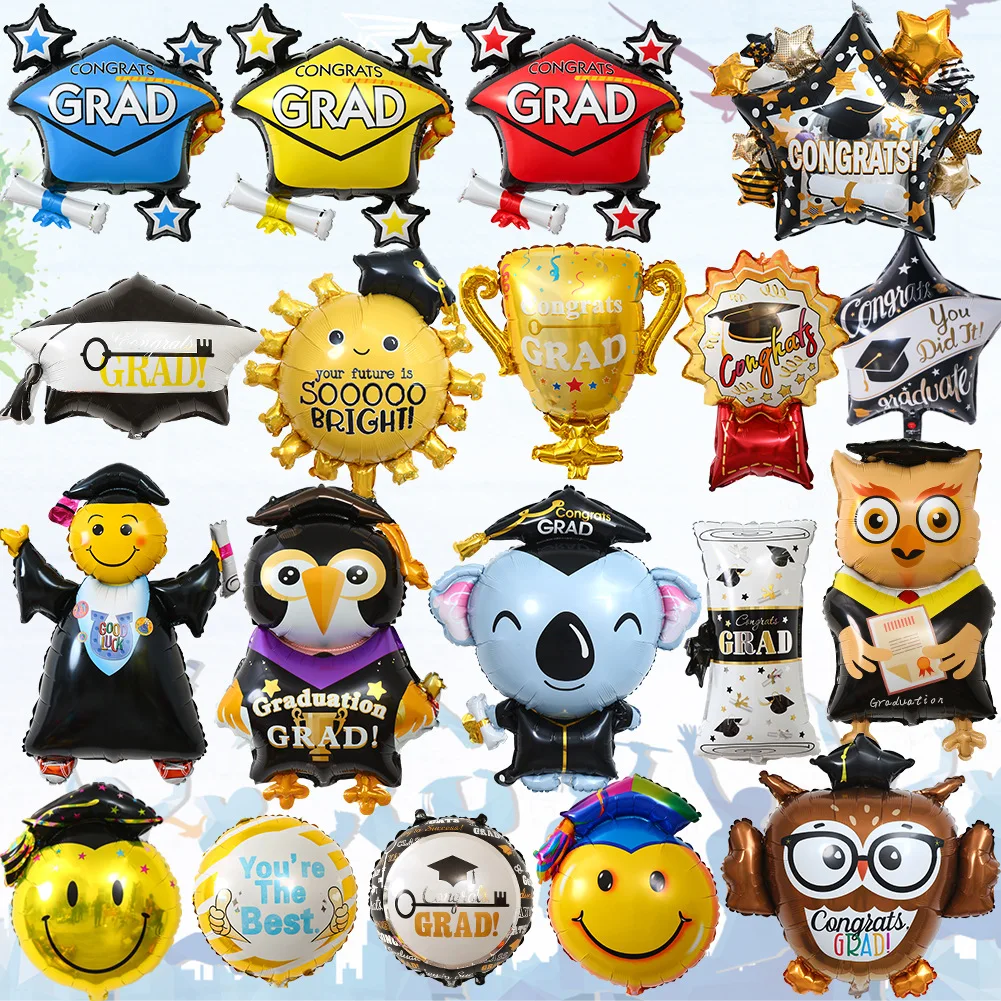 

Graduation Season Aluminum Film Balloon Graduation Ceremony Doctor Hat Graduation Certificate Ballon Graduation Season Baloon