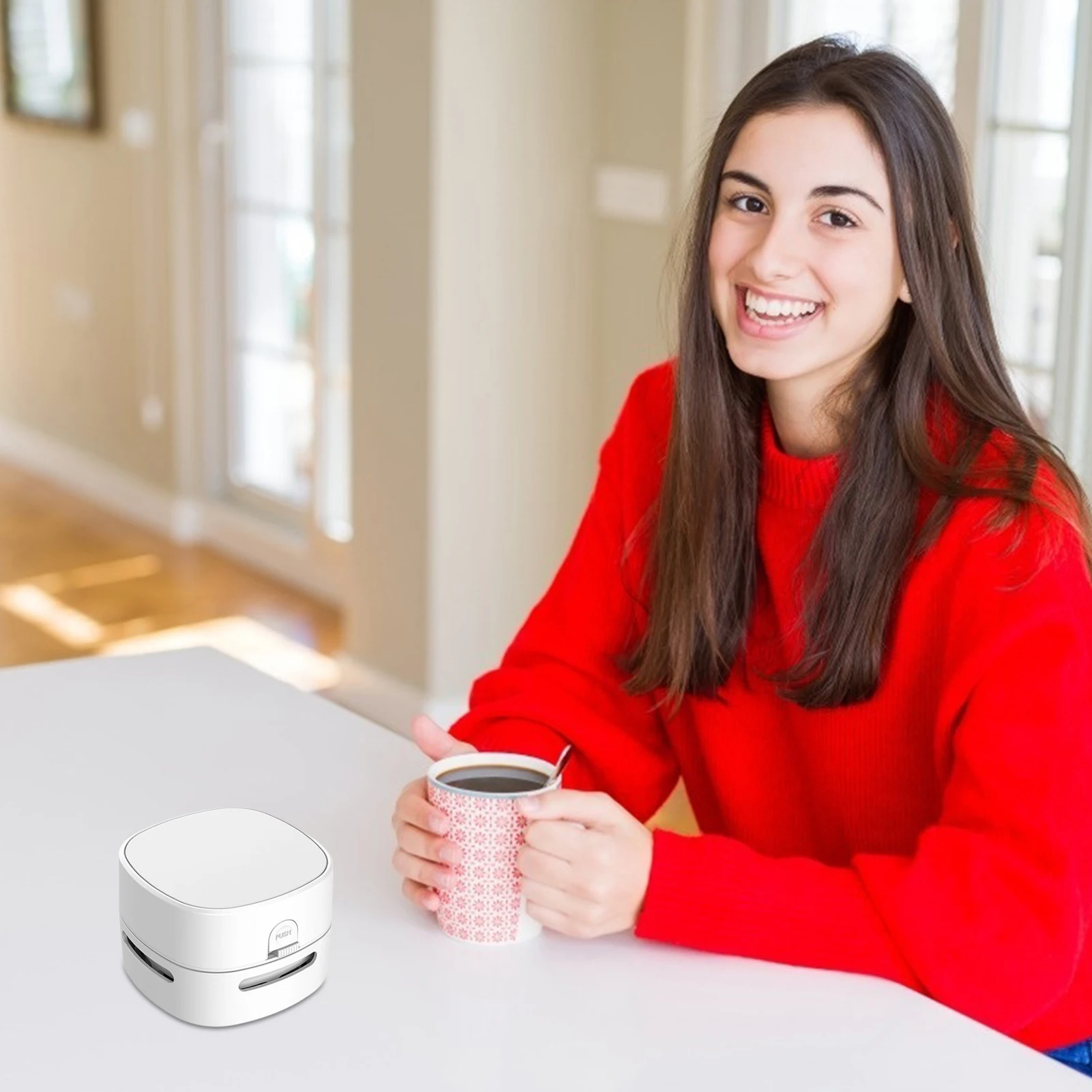 

Portable Vacuum Cleaner Cordless Desktop Keyboard Dust Sweeper 360º Cleaning For Home School Office Fine Particle Dust Pencil