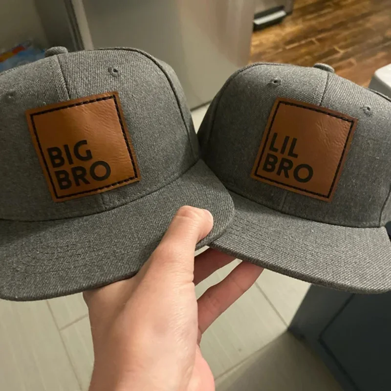 

Custom Brother Matching Sibling Hats,Personalized Big Bro, Lil Bro SnapBack caps,Big Brother & Little Brother,Twin hat,baby gift