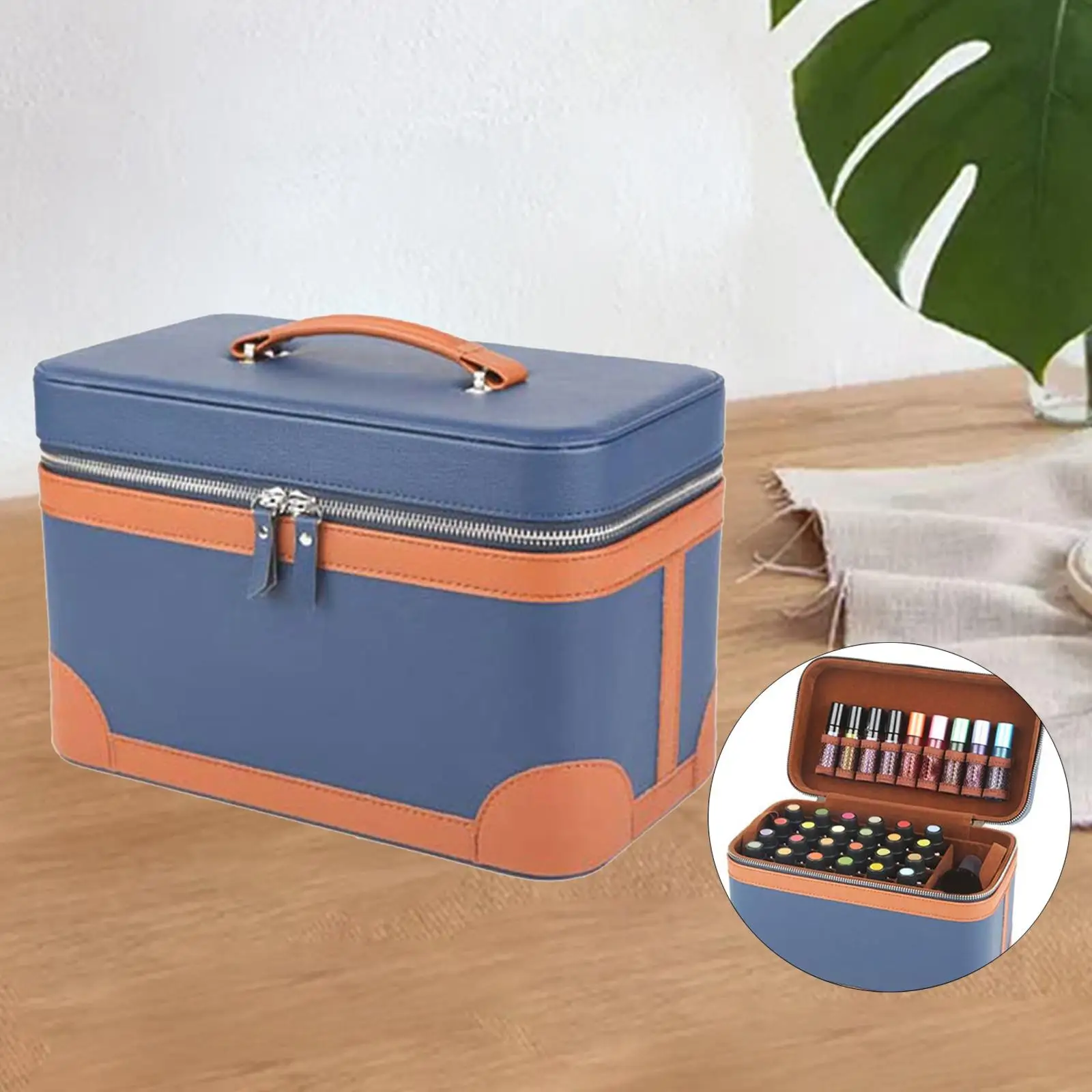 

EVA Essential Oil Storage Case Double Layer Nail Polish Shockproof for Salon