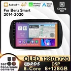 8G + 128G Android 11 Carplay авто для Mercedes Benz Smart Fortwo 2014-2020 автомобильное радио мультимедийный видеоплеер навигация GPS dvd