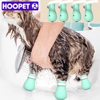 hoopet anti biting bath washing cat claw cover cut nails foot cover pet paw protector for anti scratch cat shoes boots