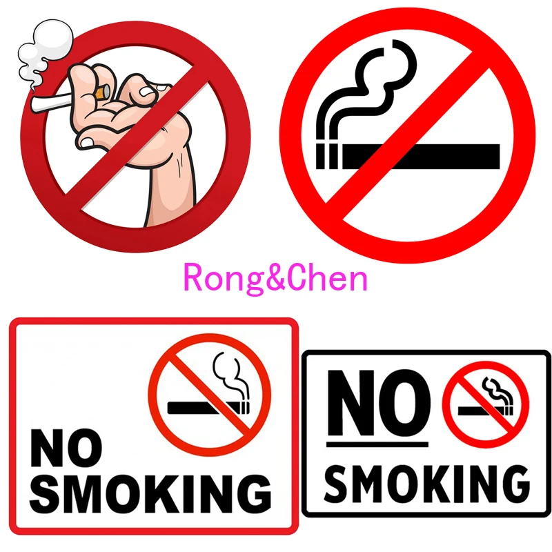 

Rongchen Trading Car Sticker Boutique Best Selling Funny No Smoking Warning PVC Sunscreen Waterproof Decal Scratch-Proof