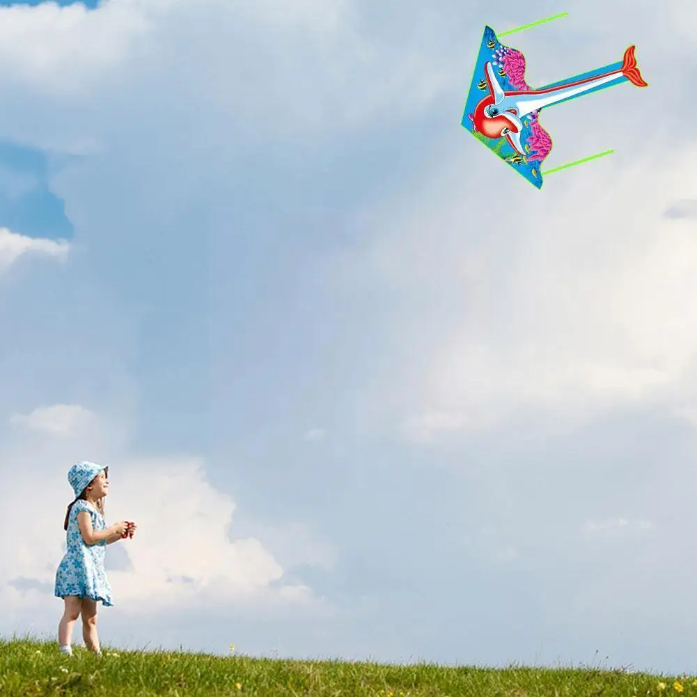 

135cm High Quality Cartoon Pattern Kite Without Line Kite Tail Outdoor Toy Kites For Kids Adult Sport Toy Spring Gift T6h4