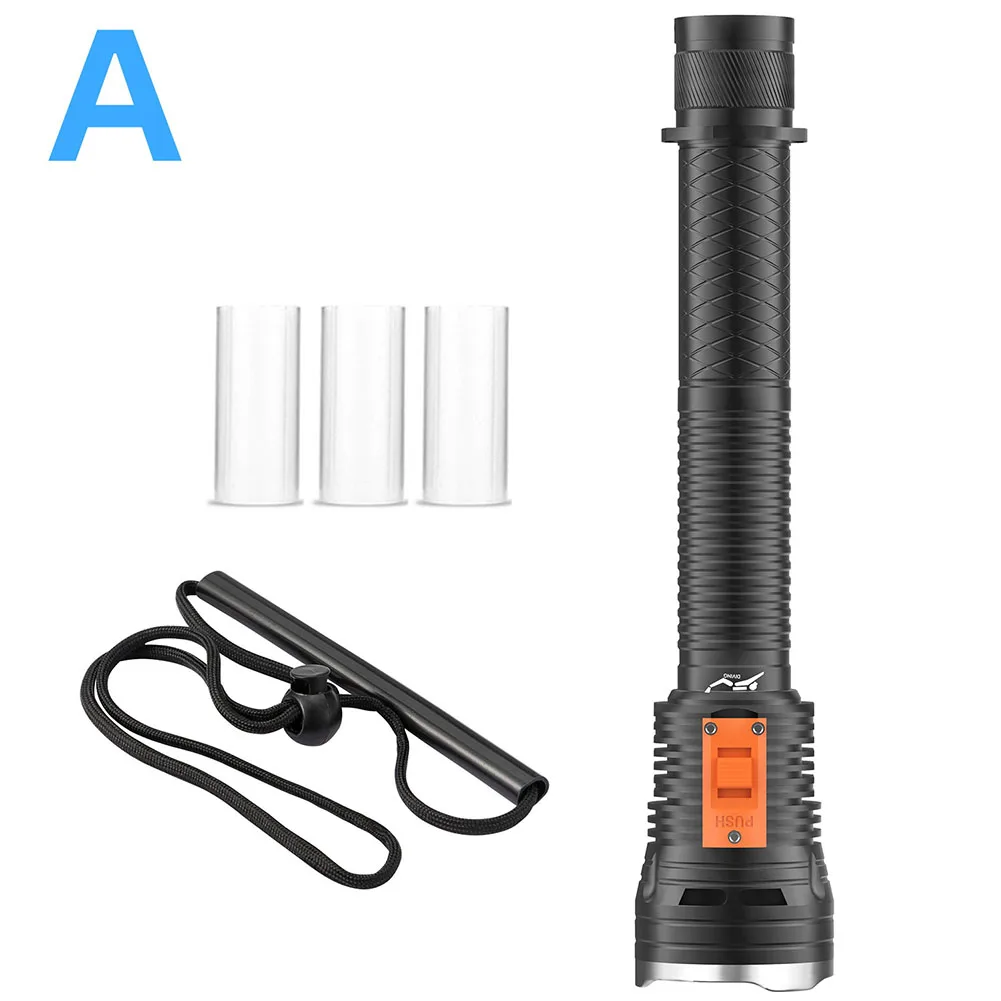 

LED Light Flashlight Light Flashlight Light P70 Scube Diving Torch Underwater Outdoor Waterproof 12V 50W 2023 New