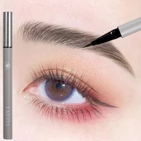 liquid eyebrow pencil 4 colors very fine lying silkworm eyeliner lasting nature water proof brown gray water based eyebrow pen