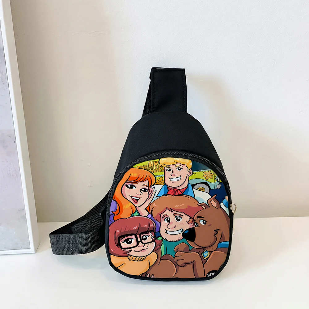Сумка-чехол Scooby Doo, миниатюрная, стильная, с изображением мультяшной собаки, для путешествий на открытом воздухе, портативная сумка через плечо, аниме-сумка с молнией для хранения телефона, подарок на день рождения. (art.: 3920dceea506d) - 3920dceea506d