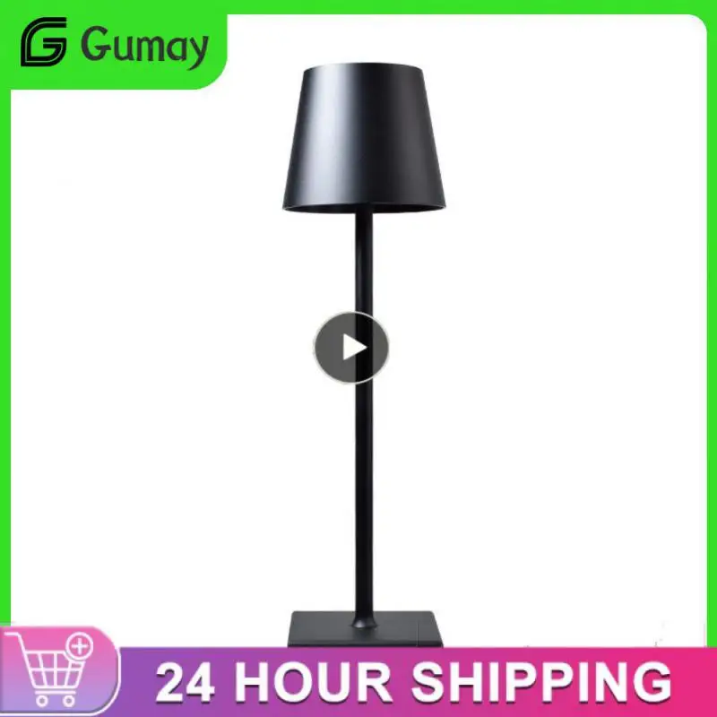

LED Desk Lamp Aluminum Alloy Waterproof Touch Dimming Rechargeable Metal Table Lamps For Bar Living Room Reading Book Lighting