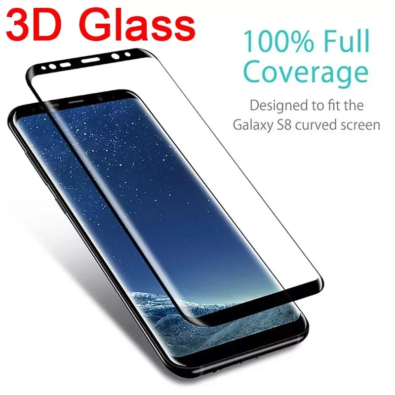 

500D Curved Tempered Glass for Note 8 9 10 Note 20 Ultra Screen Protector for Samsung S8 S9 Plus S10 S20 S21 Ultra Glass