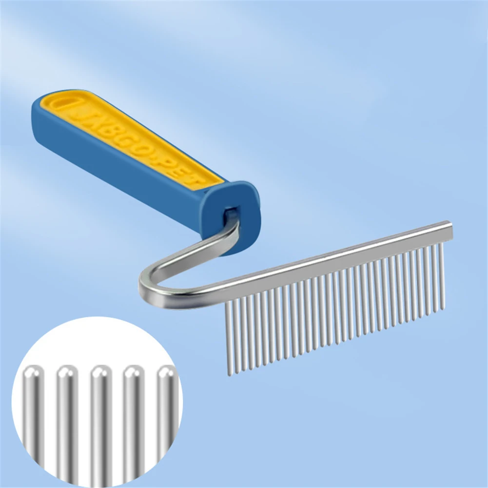 

Stainless Steel Pet Hair Removal Comb Gently Remover Loose Undercoat Mats Tangles and Knots Cats Dogs Grooming Dematting Combs