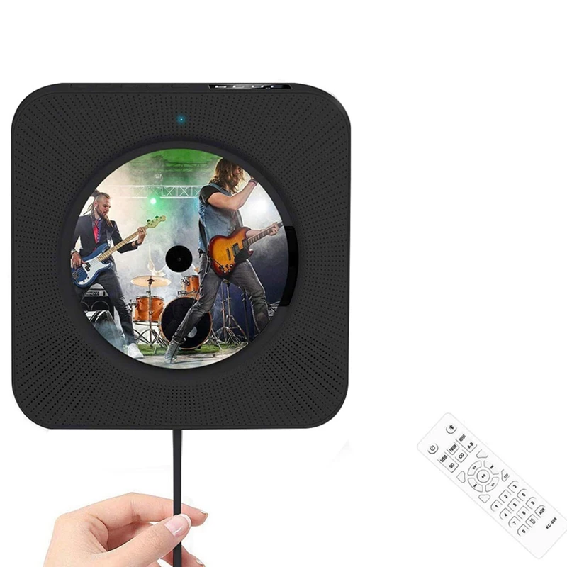 

Настенный CD-плеер KC-809, Bluetooth-динамик, портативное Домашнее освещение с дистанционным управлением, FM-радио