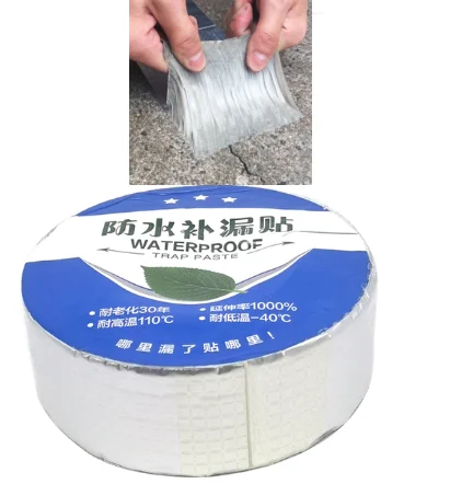 1 рулон алюминиевой фольги, бутилкаучуковая лента, высокотемпературная 3 м, супер клейкая водонепроницаемая лента для ремонта крышных труб, инструменты для ремонта дома