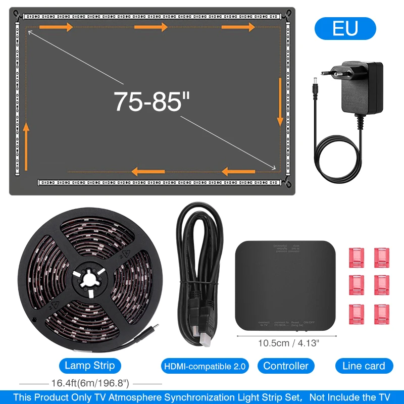 

Светодиодная подсветка Ambient TV для телевизоров 40-85 дюймов