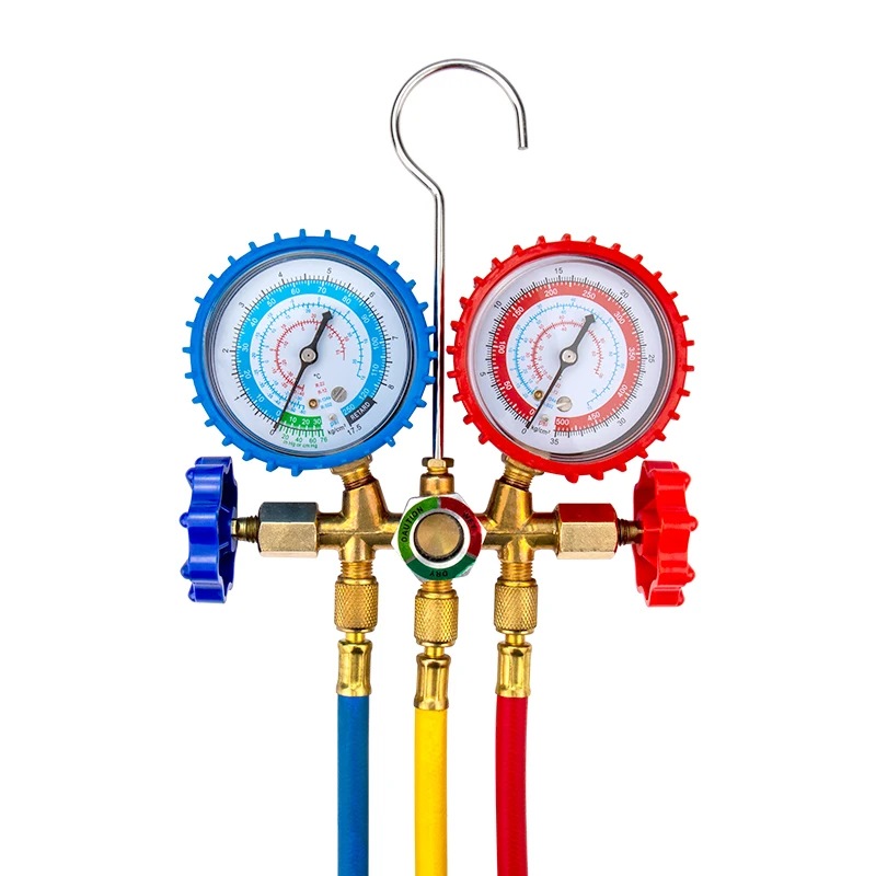R134a R12 R22 R404a Набор манометров кондиционера со шлангом для бытового/автомобильного