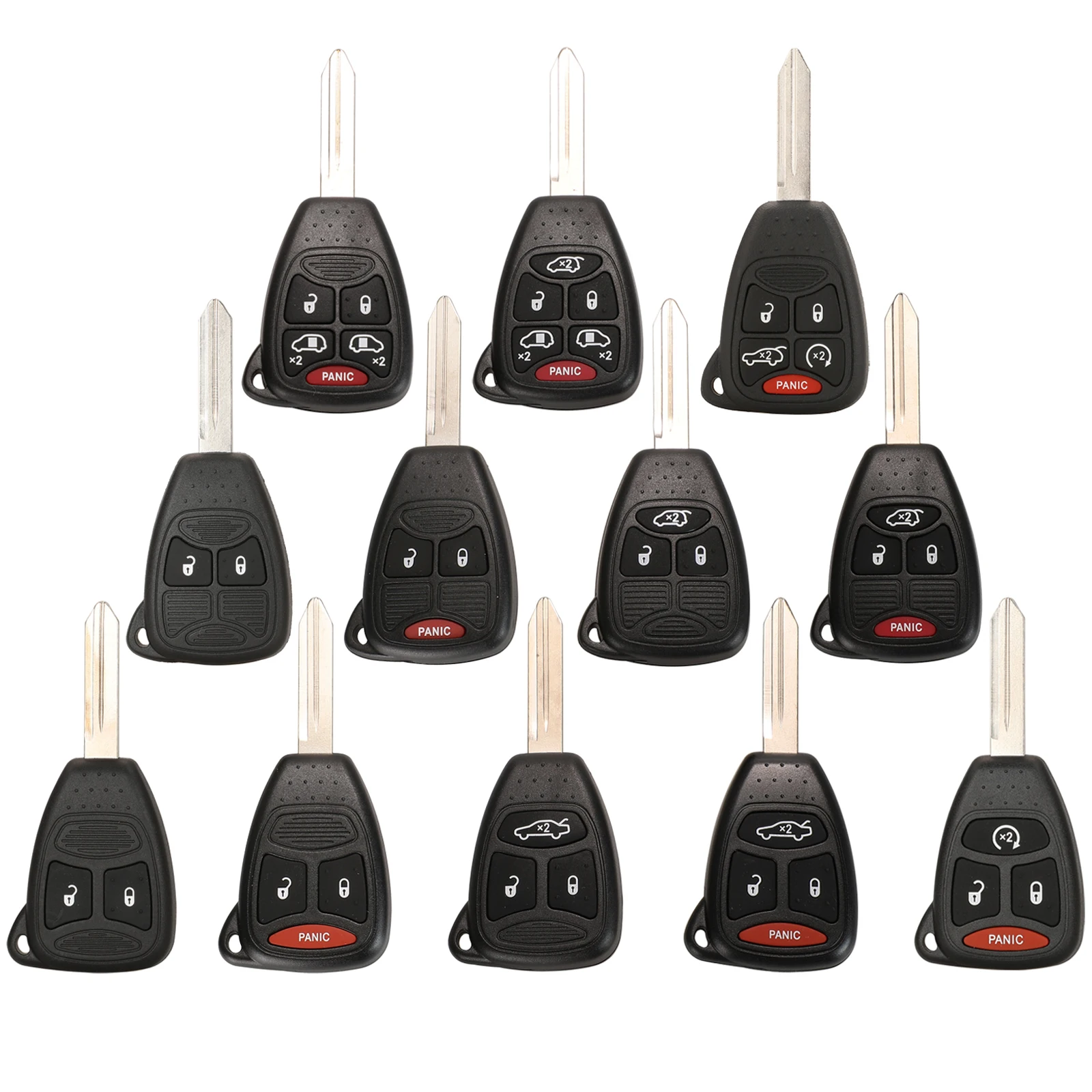 

Чехол jingyuqin для дистанционного ключа для Jeep Commander Grand Cherokee Chrysler Liberty Pacifica Sebrring Aspen 300 Town PT Cruiser