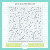 2022 spring new arrival leaf branch layering stencils painting scrapbook coloring embossing album decorative template