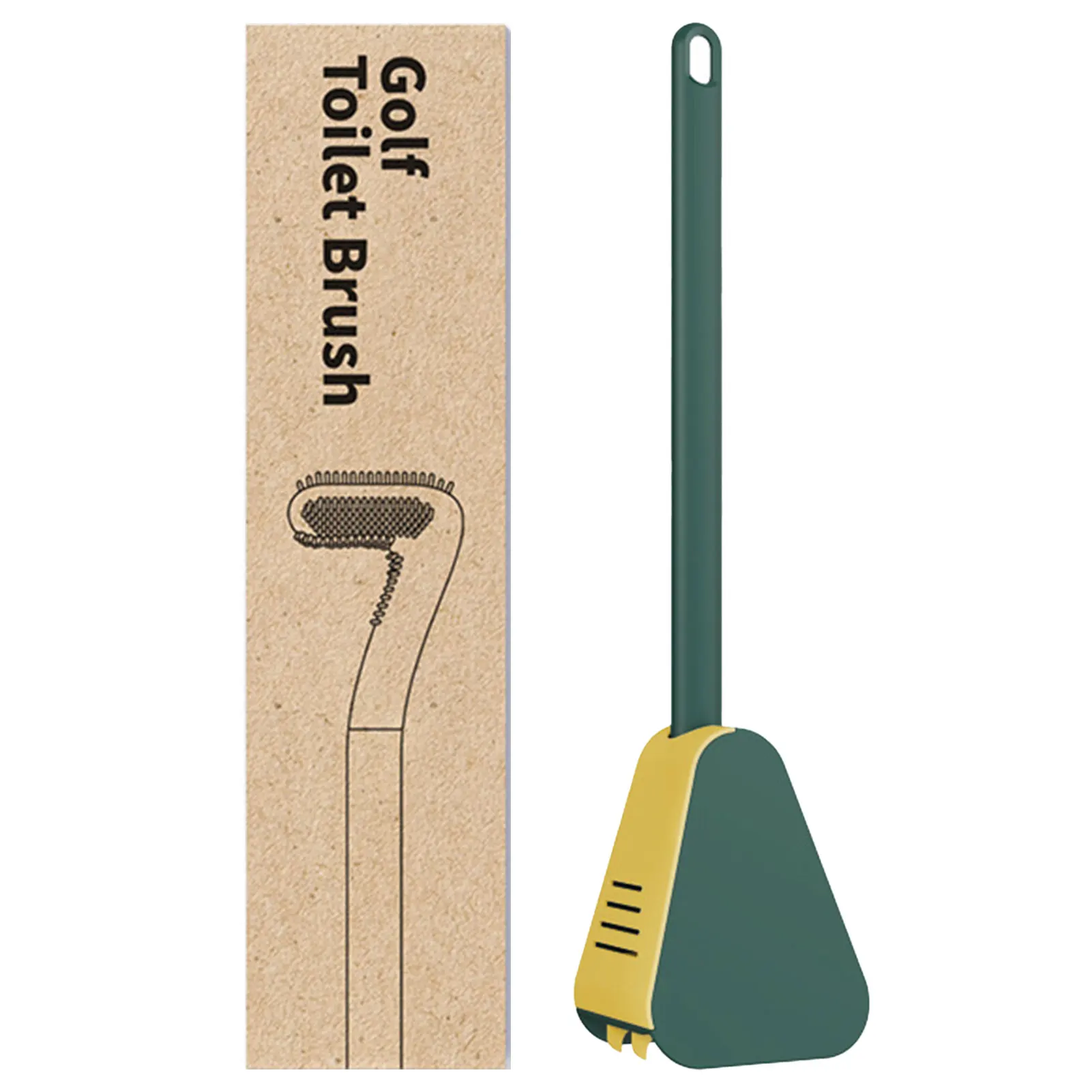 

Golf Toilet Brush Toilet Bowl Cleaning Brush Golf Brush Head Toilet Brush With Holder Flexible Bristles Automatic Lid Opening