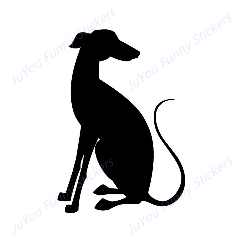 

JuYou Funny Stickers Exterior Accessories for Greyhound Silhouette Car Stickers Animal Decals Car Wrap Snowboard Scratch-Proof