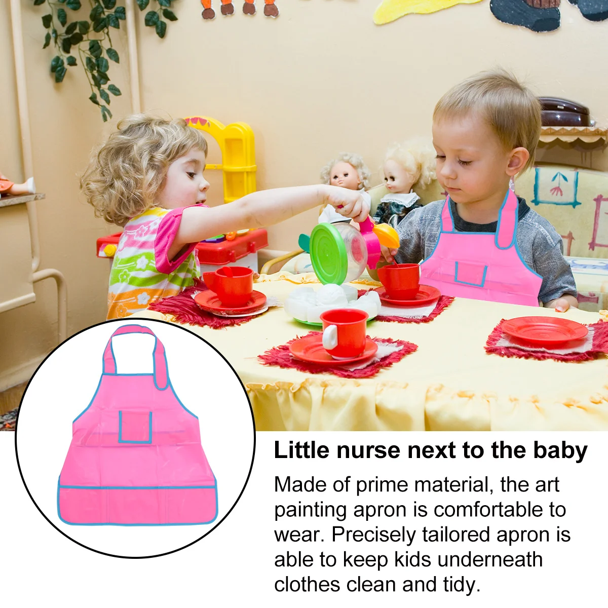 

1pc Kids Painting Aprons Useful Drawing Painting Smock Aprons Craft Apron Smock for Pupils Kids Children