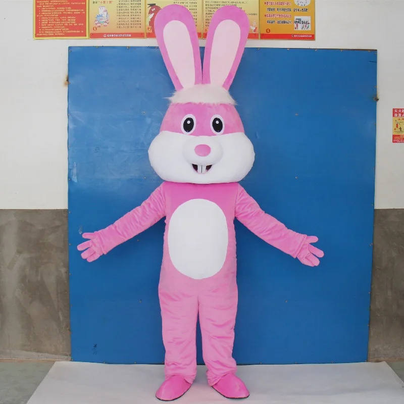 

Rabbit Mascot Costume Animation Doll Animation Publicity Plush Rabbit Pink Rabbit Dress Up Doll Cartoon Costume Clothes Cartoon