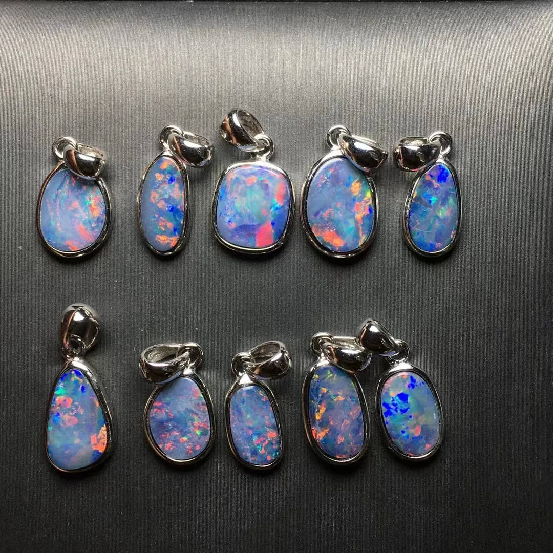 1 шт. Fengbaowu натуральный красочный женский нестандартной формы из стерлингового