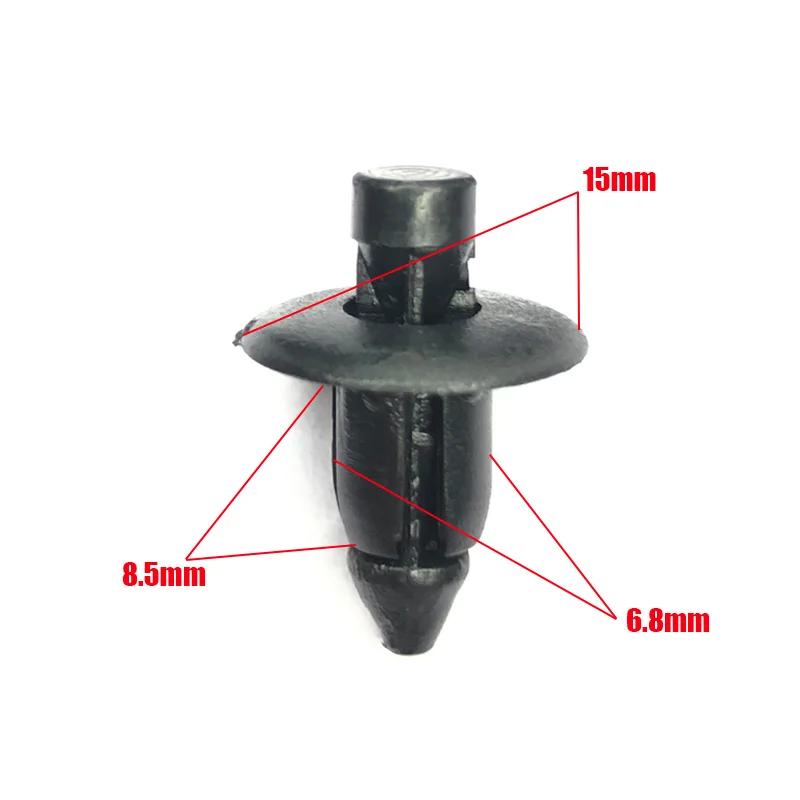 20/50Pcs Universal Car Fairing Rivet Setting Panel Fastener Clips 6mm 7mm 8mm Plastic Push Pin |