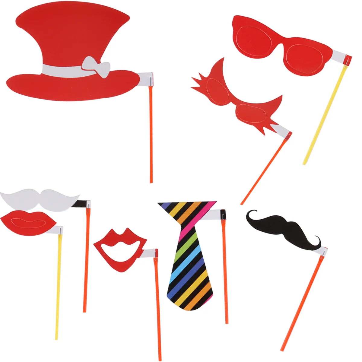 

8PCS Props Various Novelty Funny Creative Headgear Props for Party Birthdays