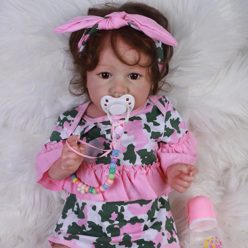 

58CM Reborn Doll Cotton Baby Doll High Quality Hand Made Collectible Art Doll