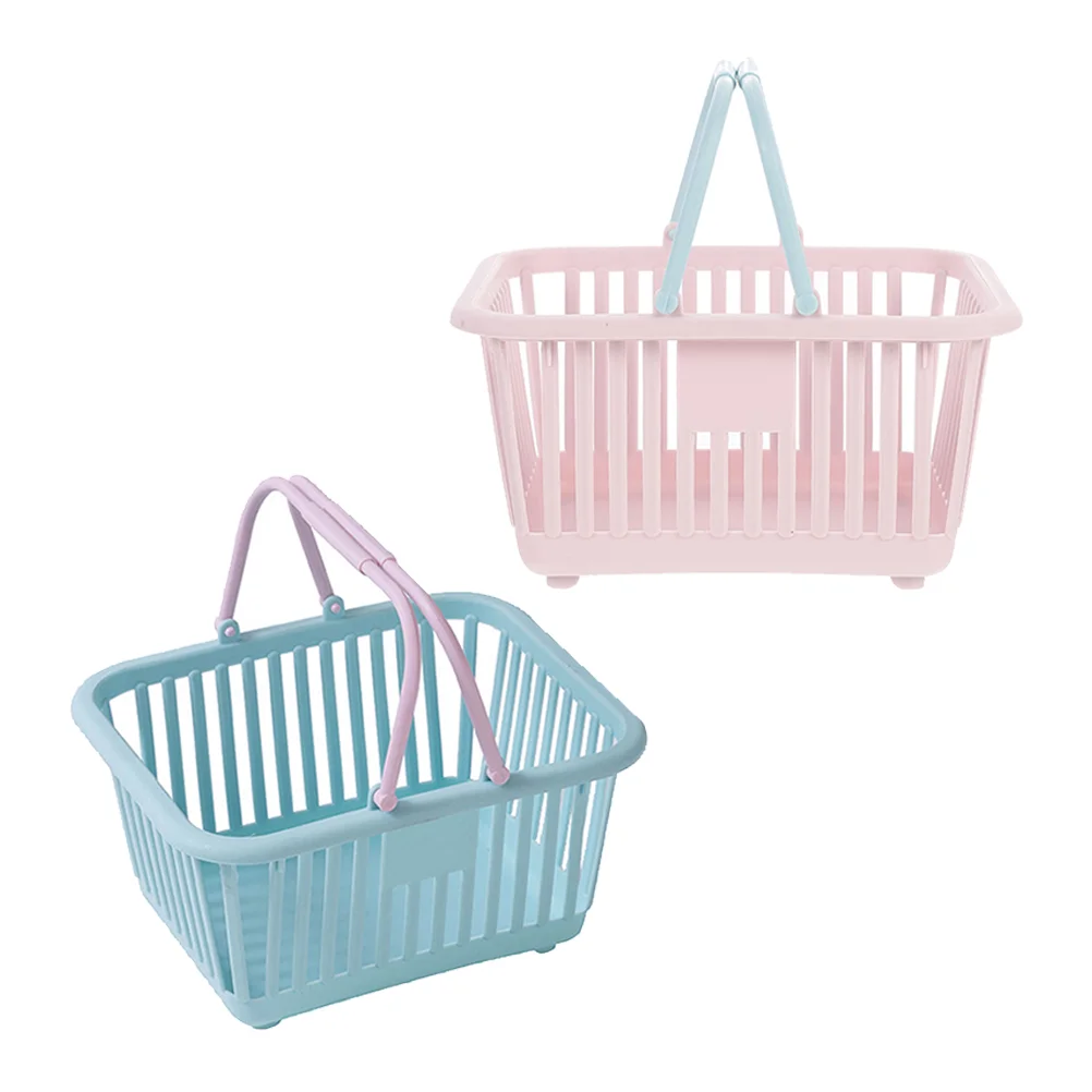 

Basket Storage Shower Caddy Baskets Tote Organizer Plastic Toys Shopping Bin Wedding Easter Candy Mini Bag Organizing Dorm