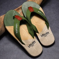 2022 summer color blocking tide mens flip flops wear resistant non slip comfortable youth fashion leisure vacation beach shoes