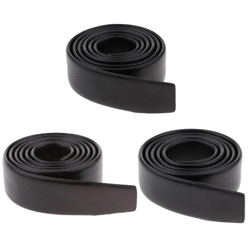 

2 Pieces of Belt for Automatic Belts, Leather Belt Without Buckle