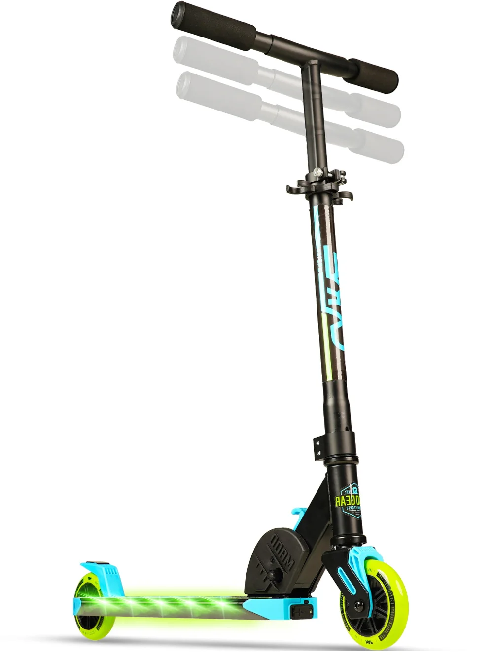 Flight Light-up Kids Kick Folding Scooter Height Adjustable Unisex 3 Yrs + Kick Scooter Adult Scooter Electric Scooter