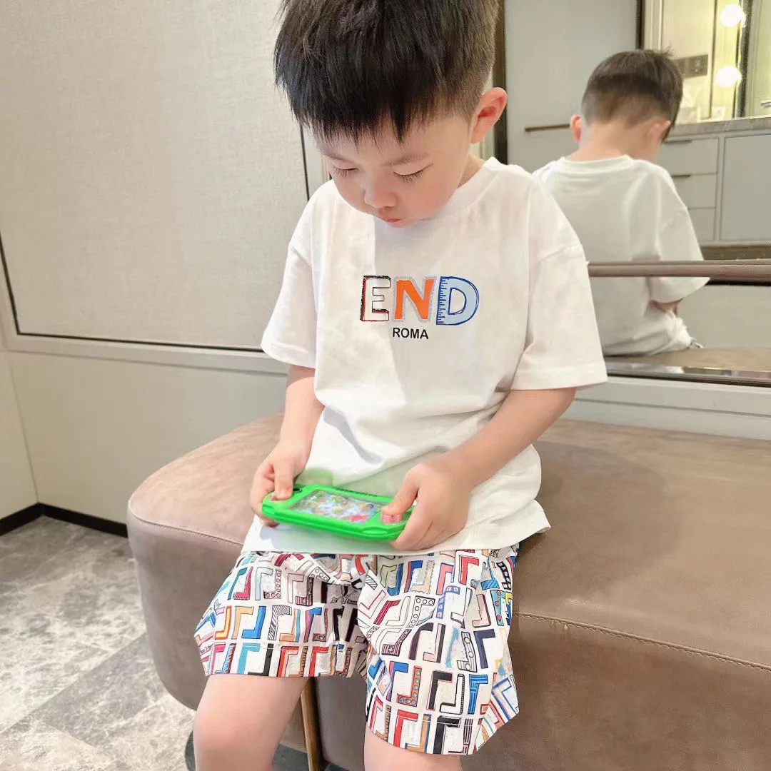 dziecięca koszulka piłkarska wykonana z czystej bawełny krótkim rękawem. Nowość 2024. Top unisex rękawem do łokcia na wio...