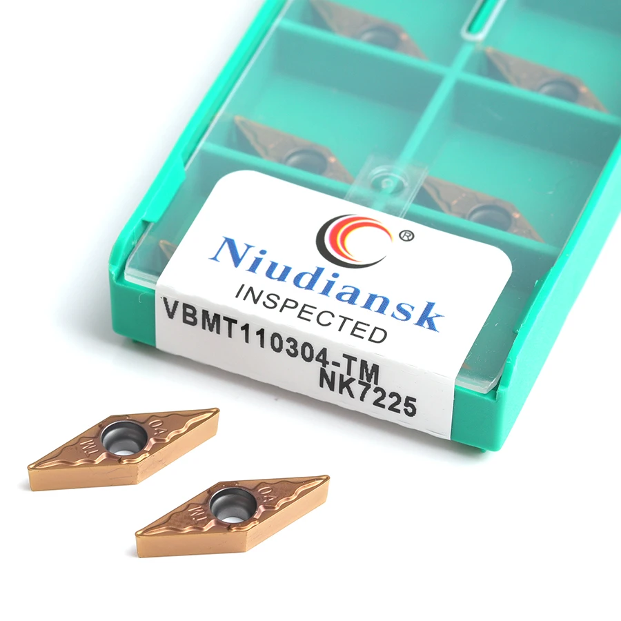 

VBMT110304 TM NK7225 VBMT110308 TM NK7225 High Quality Cutting Insert CNC Lathe Tool Turning Tool Stainless Steel Carbide Insert