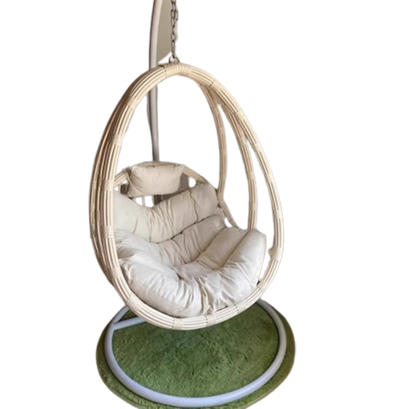 Подвесное кресло-качели для яиц гамак белая корзина с мягкой подушкой Железная