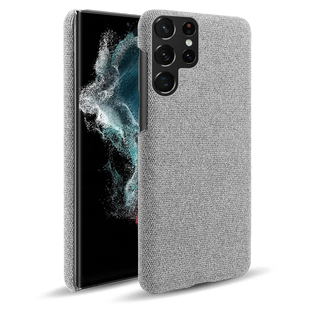 

for Samsung Galaxy S23 Ultra Premium Fabric and Anti-Slip Grip Case For Samsung S23 Ultra S22 S21 S20 FE Plus Cover Funda Note20